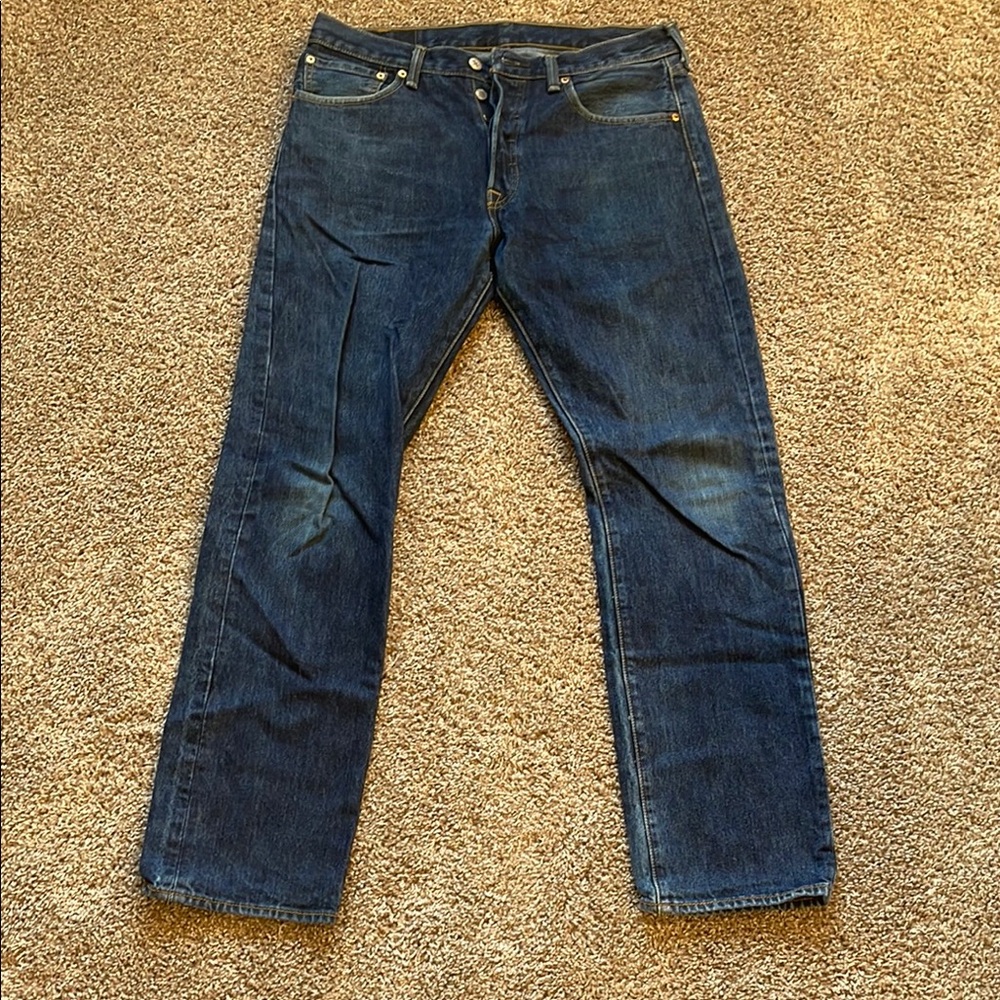 Blue Straight Denim Jeans
